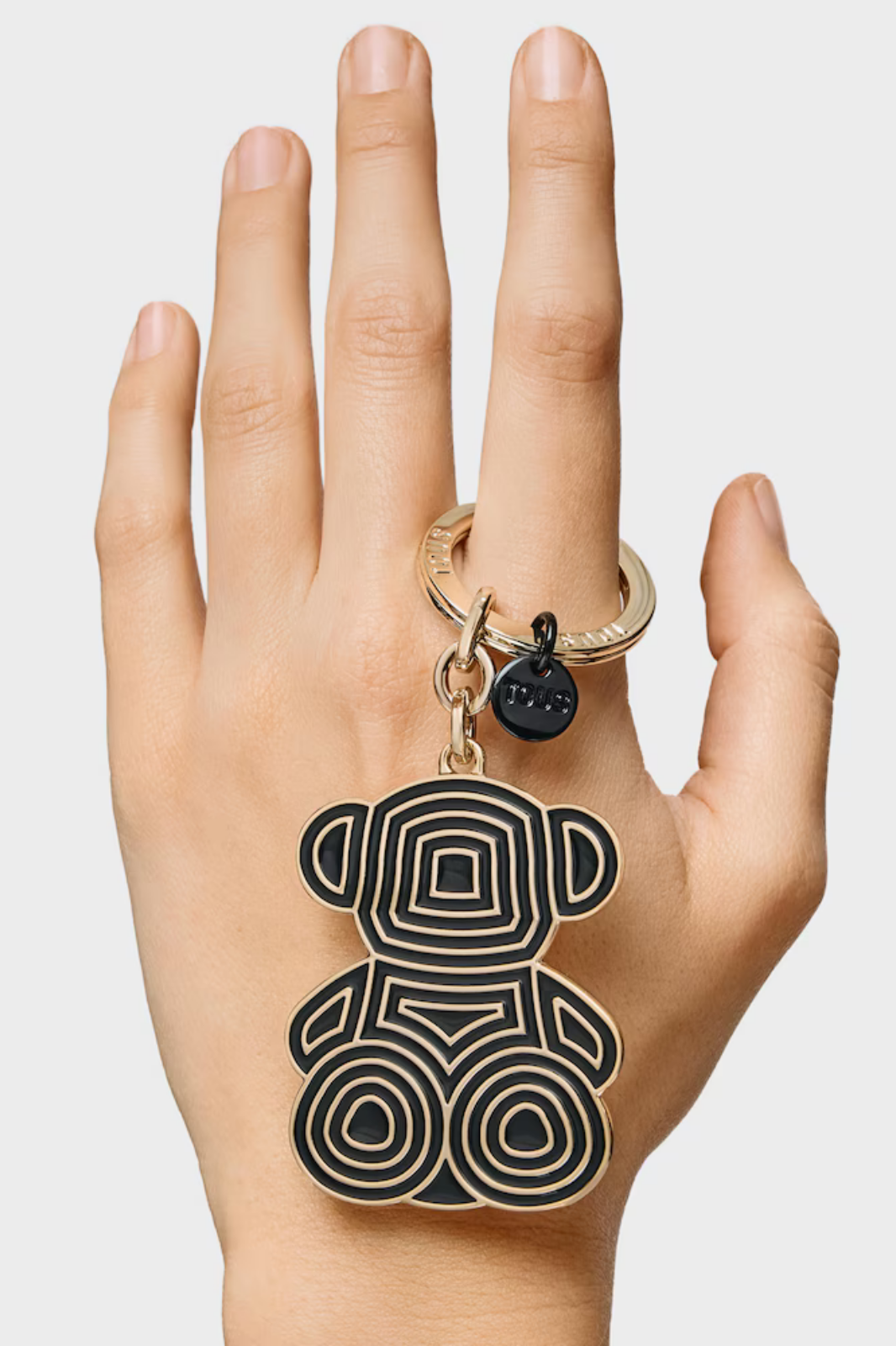PORTA-CHAVES BOLD BEAR LINES EM PRETO - TOUS