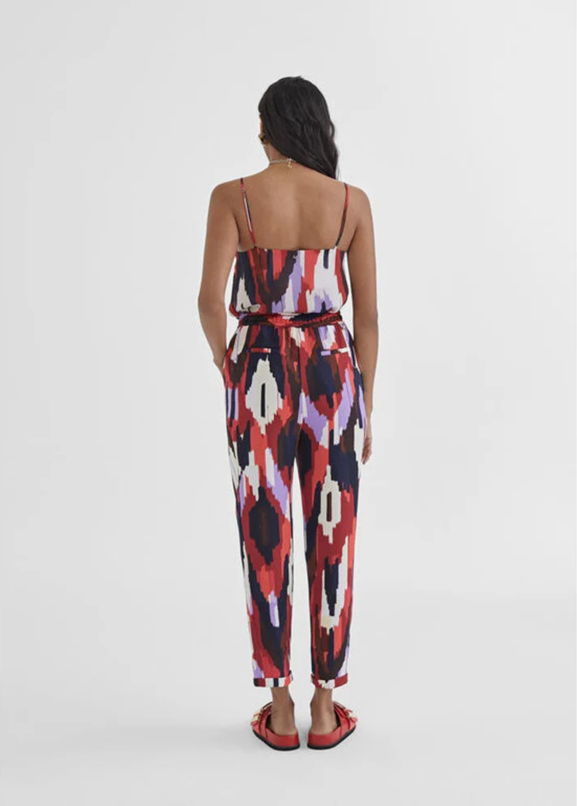 CALÇA JOGGER COM ESTAMPADO MULTICOLOR - LOLA CASADEMUNT