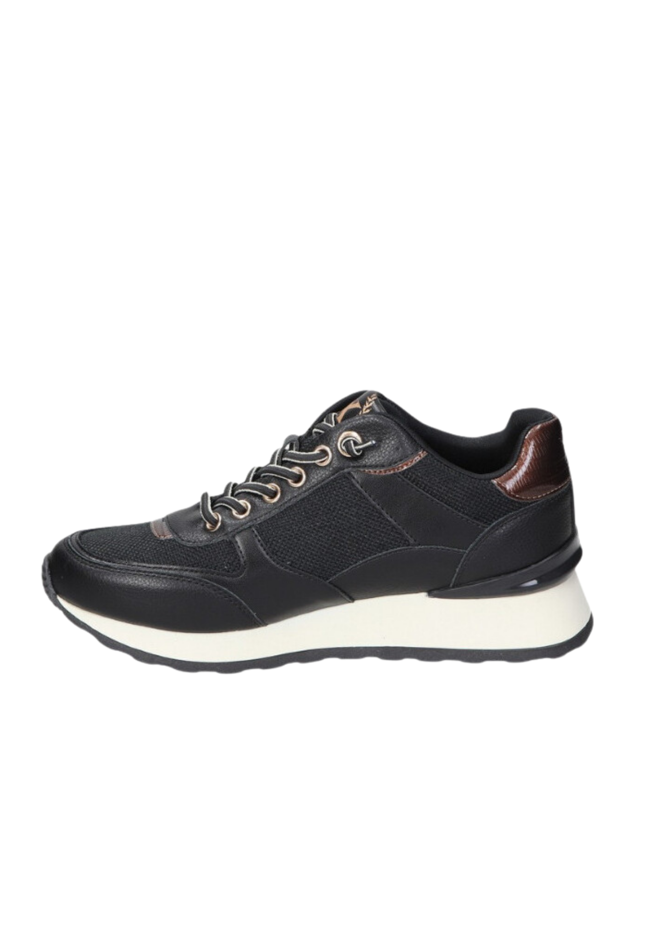 TÉNIS PRETOS COM DETALHES EM BRONZE - XTI SHOES