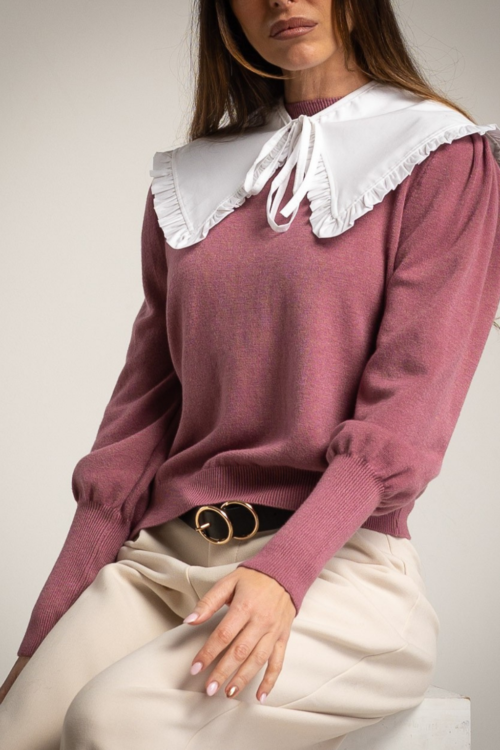 GOLA BRANCA PARA CAMISOLAS/BLUSAS - ALBANO'S