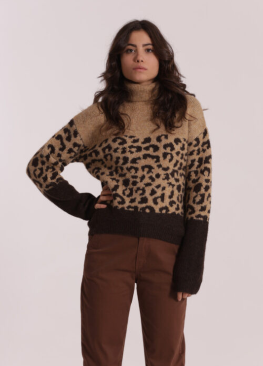 CAMISOLA DE MALHA ANIMAL PRINT - MIMI MUA
