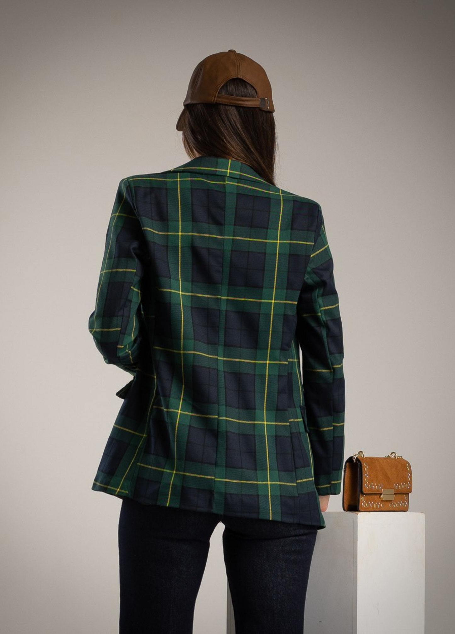 BLAZER XADREZ AZUL E VERDE - ALBANOS