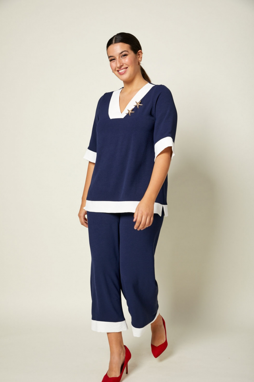 CONJUNTO AZUL MARINHO COM ESTRELA MAR - AN VITO