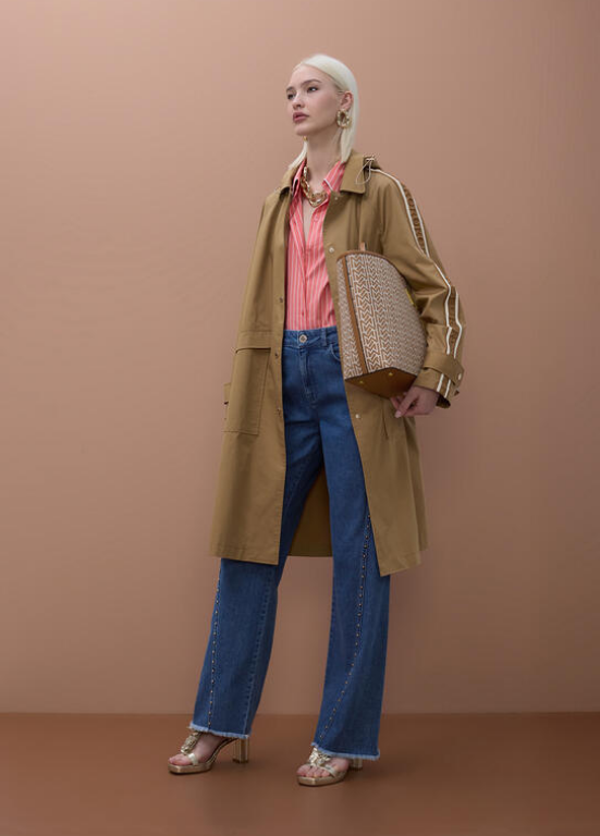 TRENCH COAT OVERSIZE COM FITAS LATERAIS - LOLA CASADEMUNT