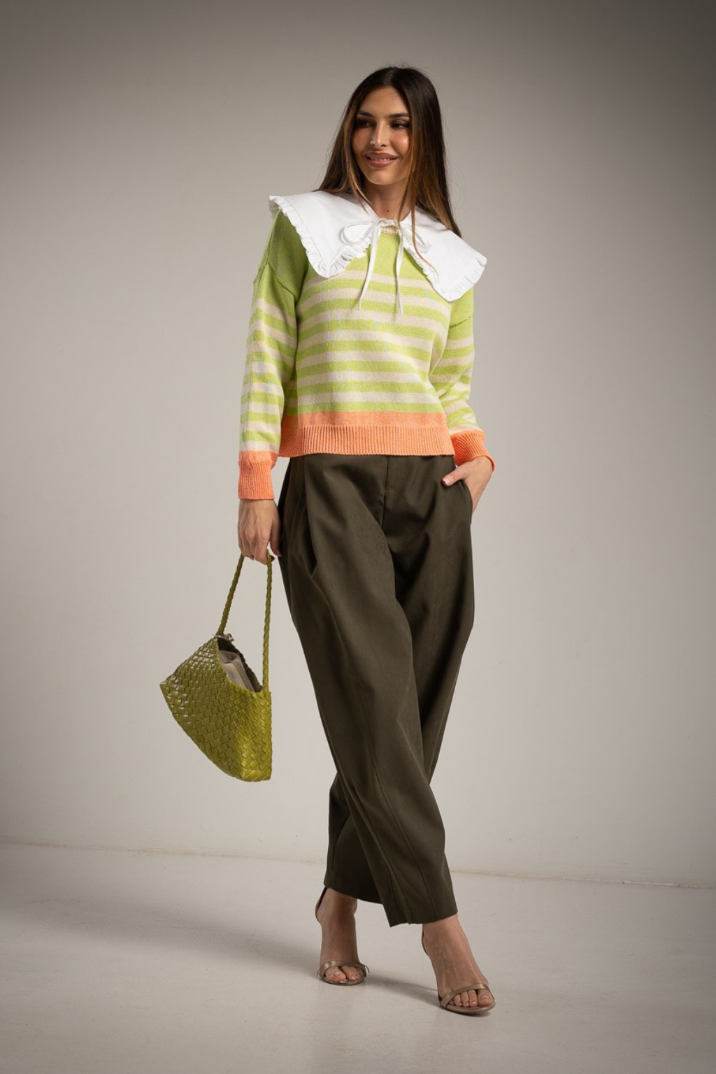 CAMISOLA DE MALHA ÀS RISCAS - ALBANO'S