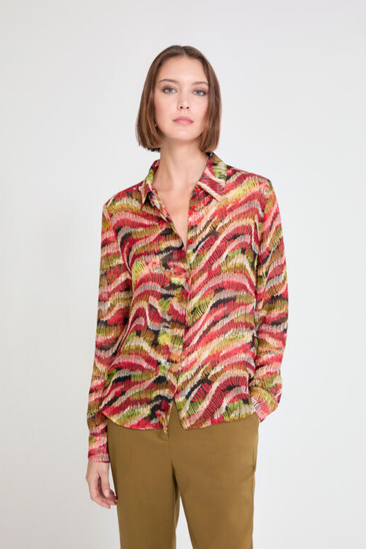 CAMISA ESTAMPADA MULTICOLOR - LOLA CASADEMUNT BY MAITE