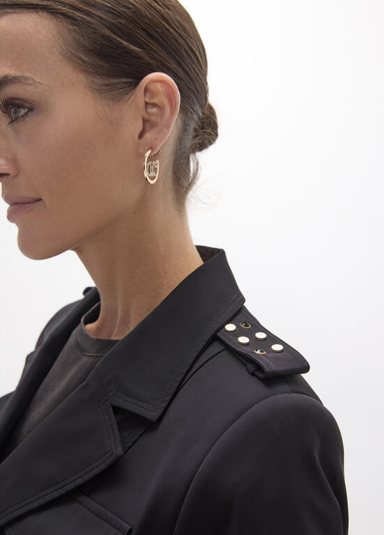 BLAZER CINTADO COM DETALHES DOURADOS E PRESILHAS LC - LOLA CASADEMUNT