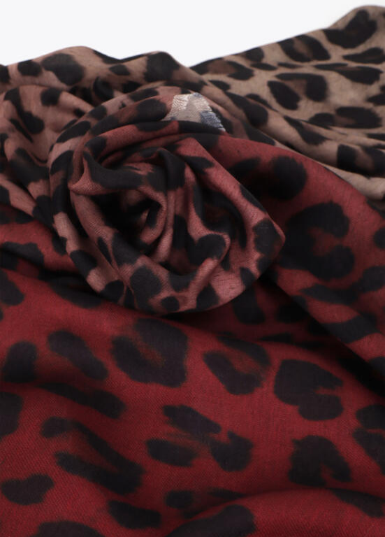 ECHARPE ANIMAL PRINT COM DEGRADÊ DE TONS - LOLA CASADEMUNT