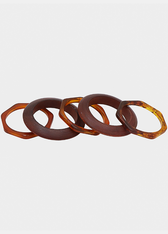 SET DE PULSEIRAS DE MADEIRA - ALIBY