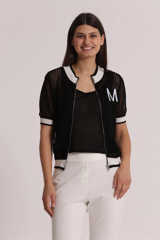 CASACO DE CROCHÊ COM FECHO - MIMI MUA