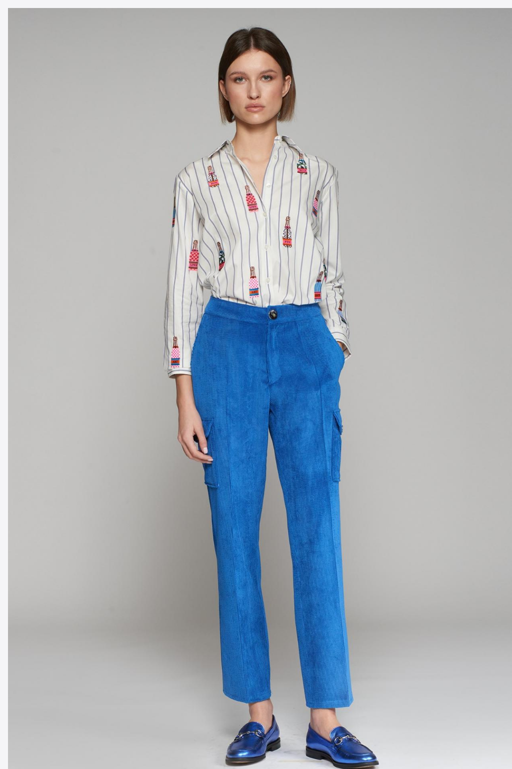 CALÇAS CARGO BOMBAZINE - VILAGALLO