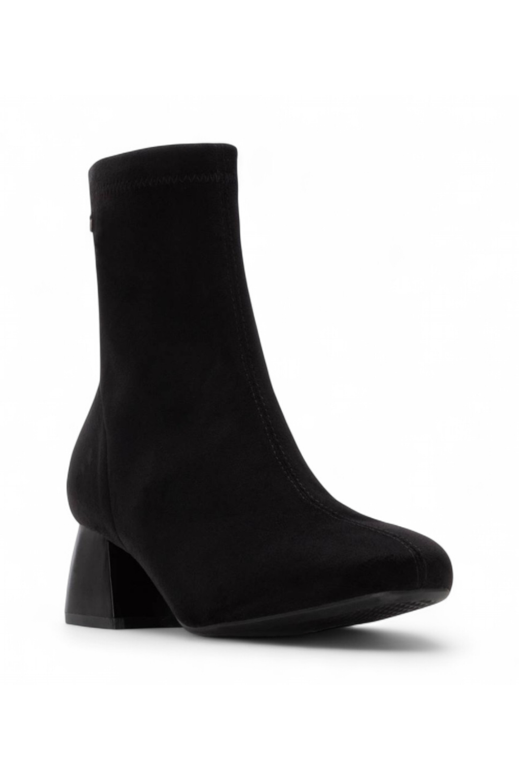 BOTIM DE CAMURÇA MACIA E SALTO BAIXO ESTÁVEL - XTI shoes