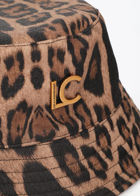 CHAPÉU EM NYLON ANIMAL PRINT LC - LOLA CASADEMUNT