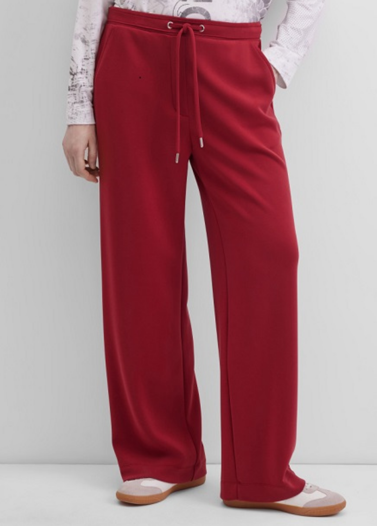 CALÇAS WIDE LEG MALHA EXTRA SUAVE - GERRY WEBER