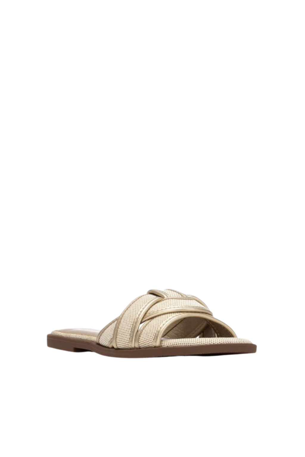 CHINELAS RASAS ABERTAS EM COR OURO - XTI shoes