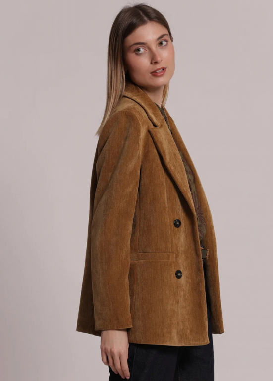 BLAZER DE VELUDO CANELADO - MIMI MUA