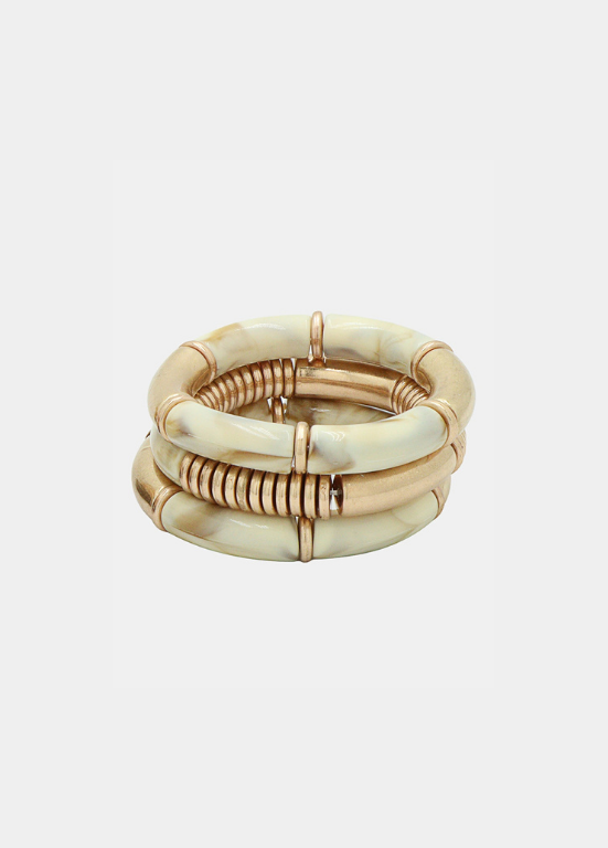 SET 3 PULSEIRAS ELÁSTICAS ABALONE - ALIBY
