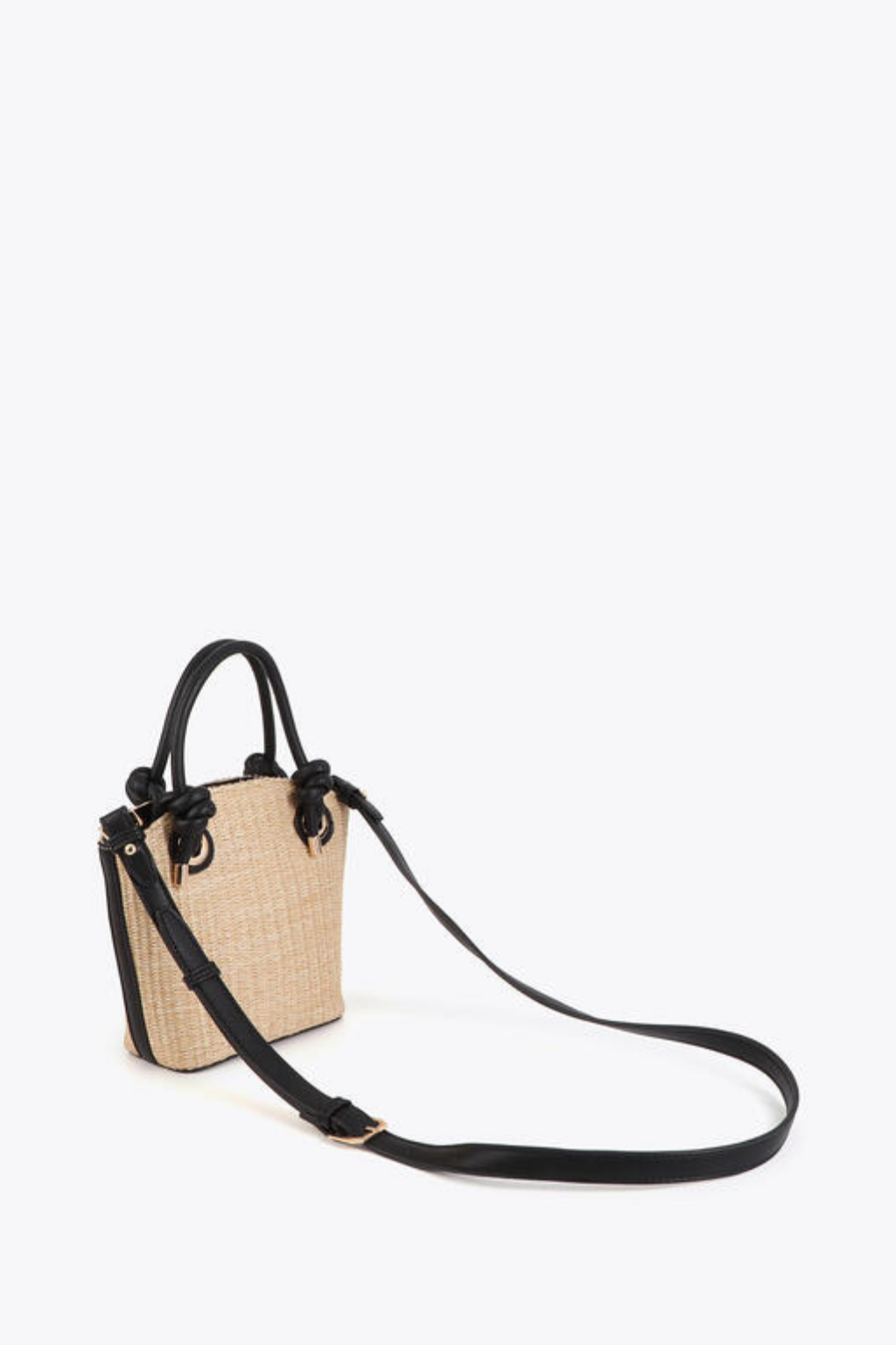 MALA MINI EM RÁFIA COM ALÇAS EM CONTRASTE - LOLA CASADEMUNT