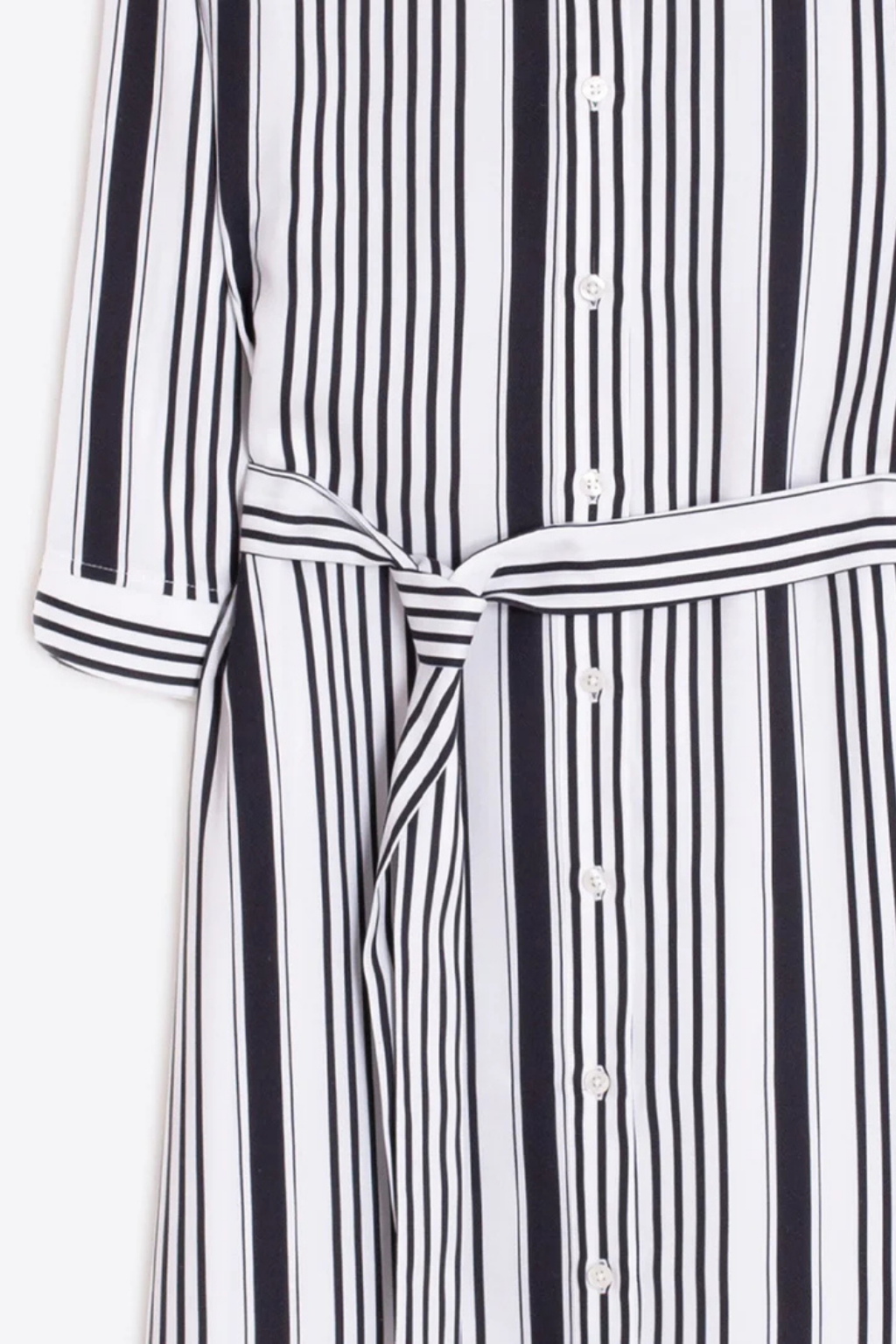 VESTIDO ÀS RISCAS ESTAMPADO " DOLCE FAR NIENTE" - VILAGALLO