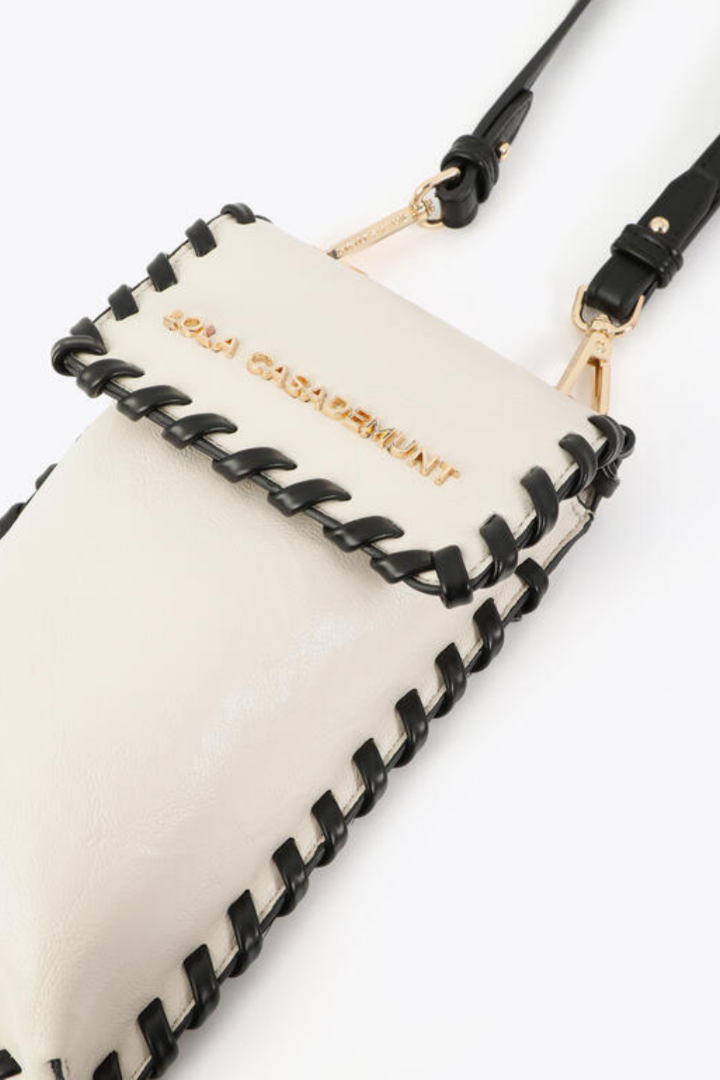 BOLSA DE TELEMÓVEL COM PRESPONTO EM CONTRASTE - LOLA CASADEMUNT