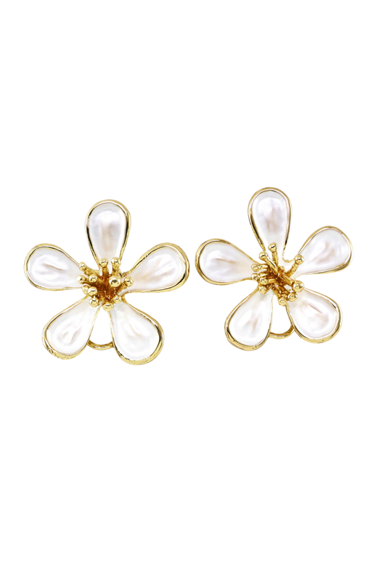 BRINCOS EM FORMA DE FLOR - ALIBY