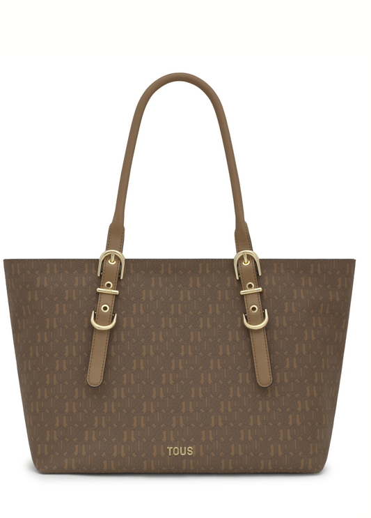 MALA TOTE BAG GRANDE TERRA TOUS BUCKLES SILHOUETTE - TOUS