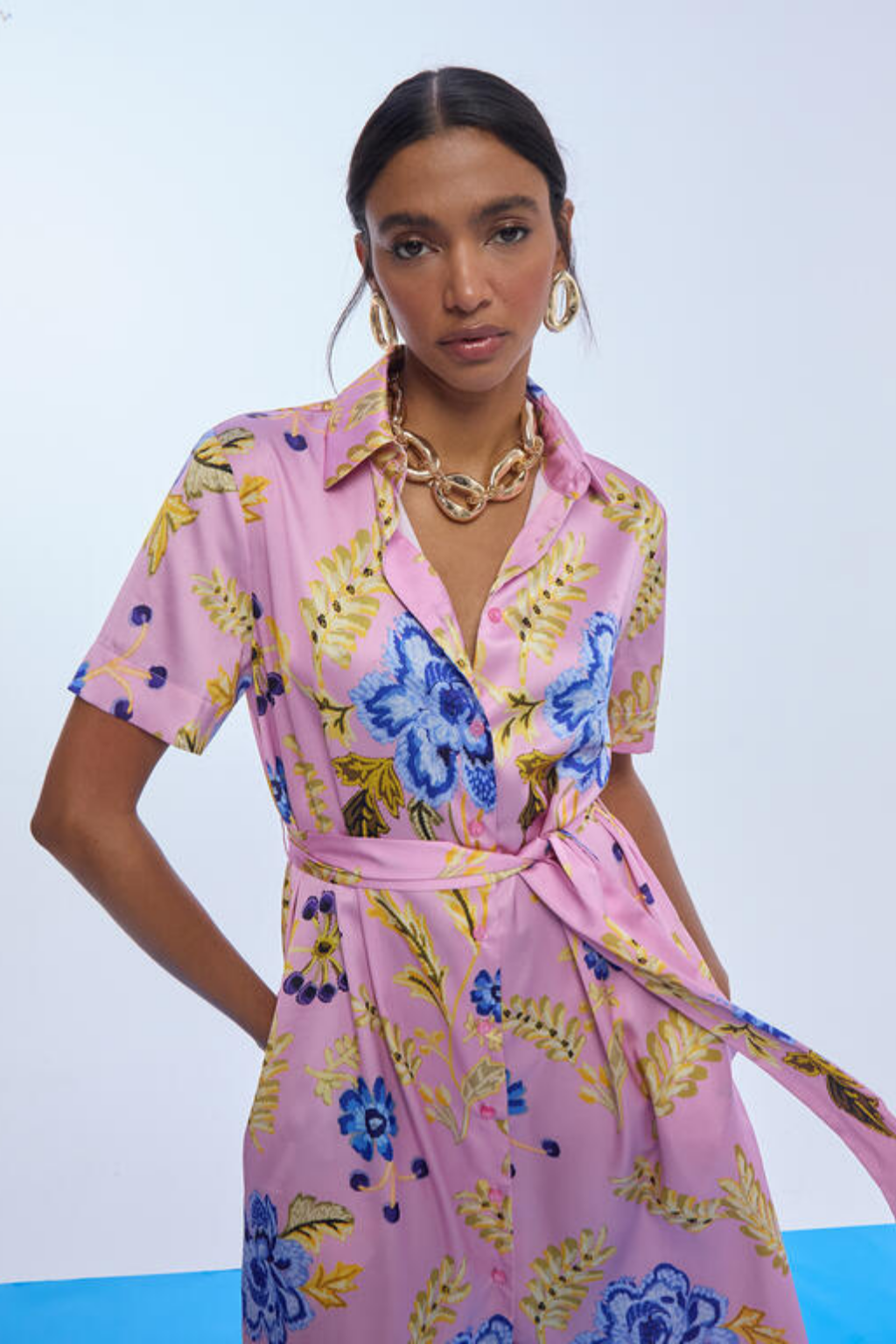 VESTIDO ESTAMPADO FLORAL - LOLA CASADEMUNT