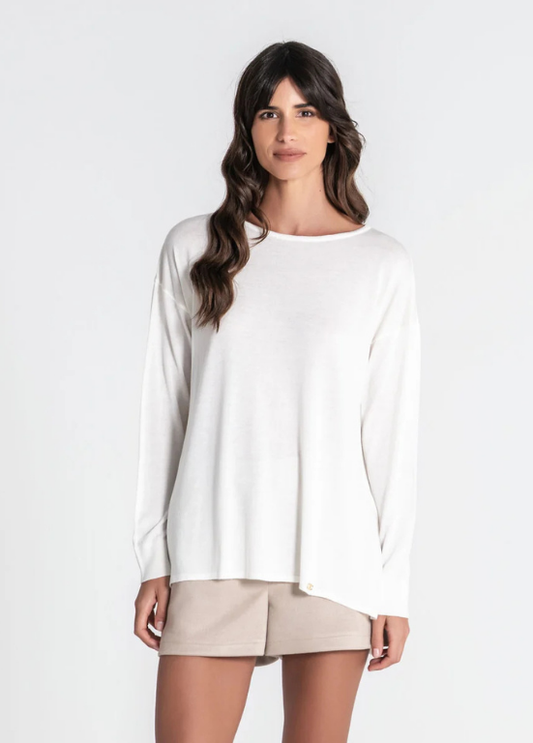 CAMISOLA DE MALHA LISA OVERSIZE - RUGA