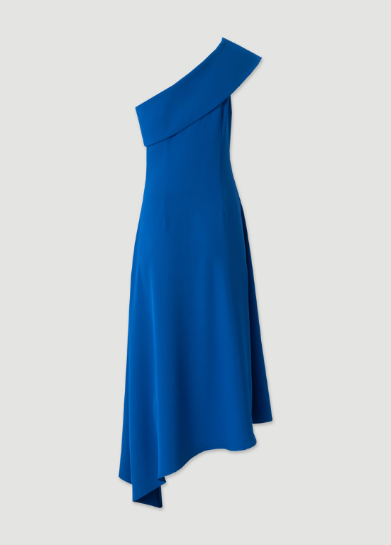 VESTIDO ELEGANTE COM DESIGN ASSIMÉTRICO DE UM OMBRO - FERRACHE