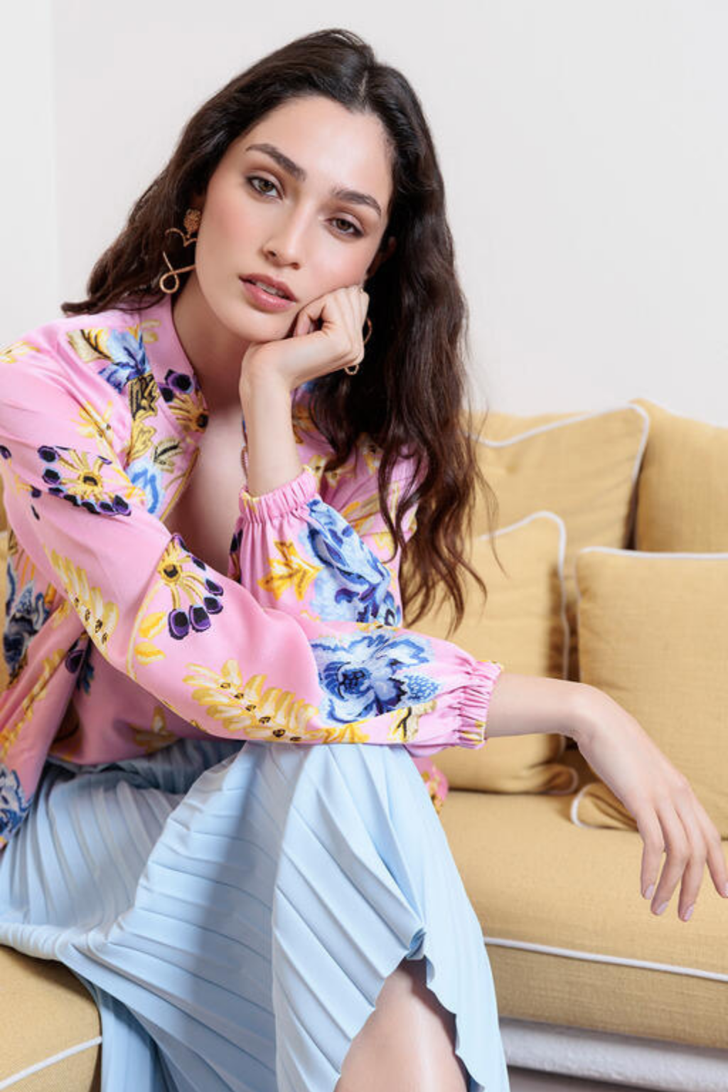 BOMBER DE CETIM FLORAL - LOLA CASADEMUNT