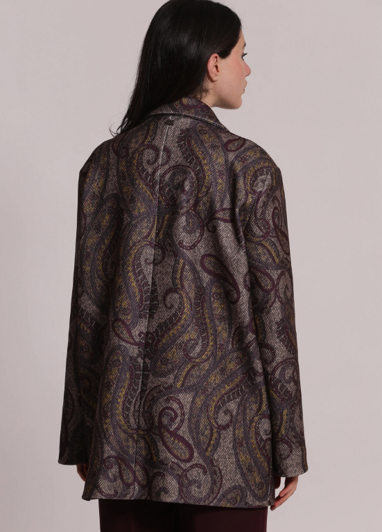 SOBRETUDO ASSERTOADO COM ESTAMPADO PAISLEY - MIMI MUA