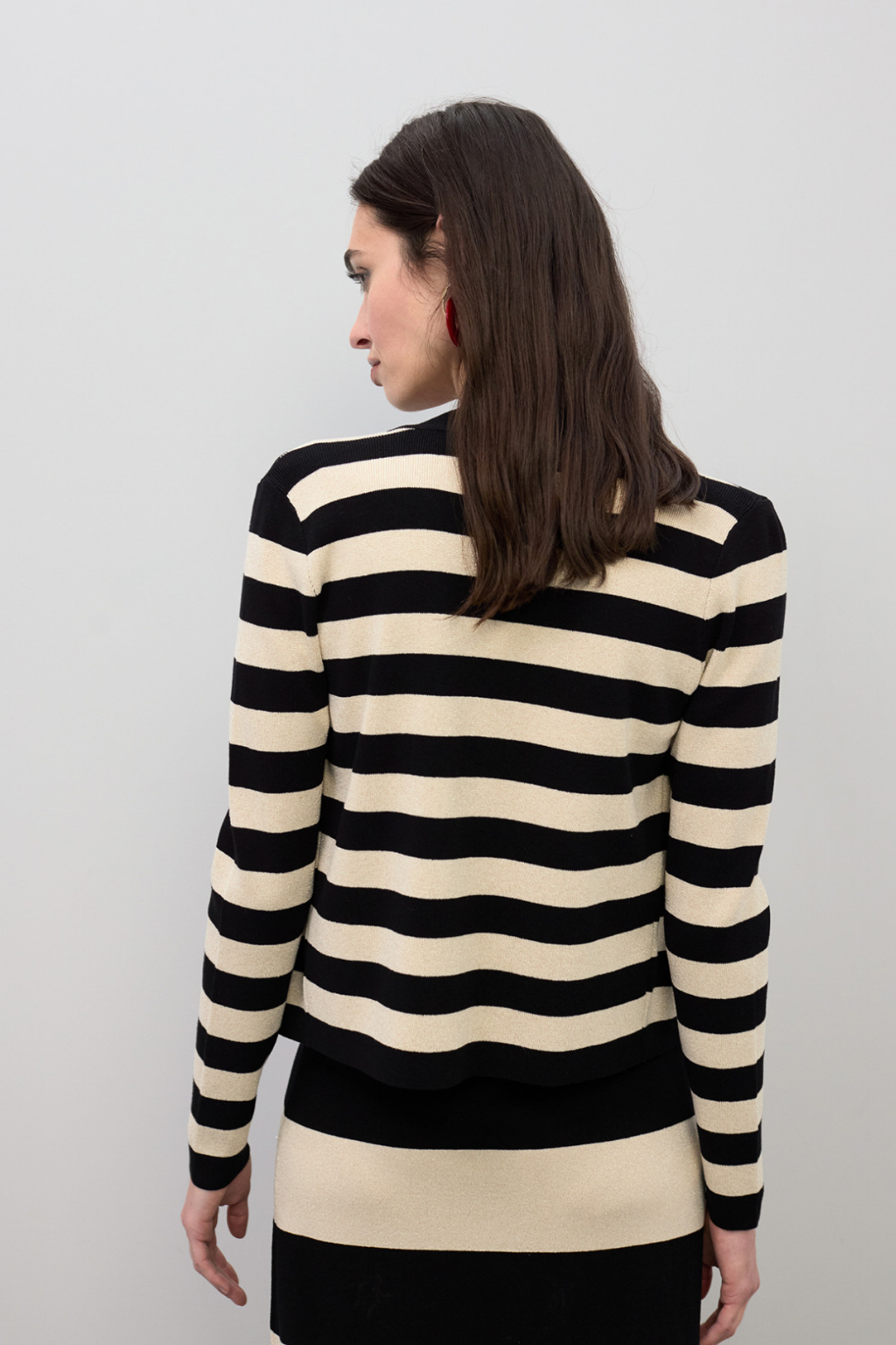 CARDIGAN DE LISTRAS BICOLOR - LOLA CASADEMUNT