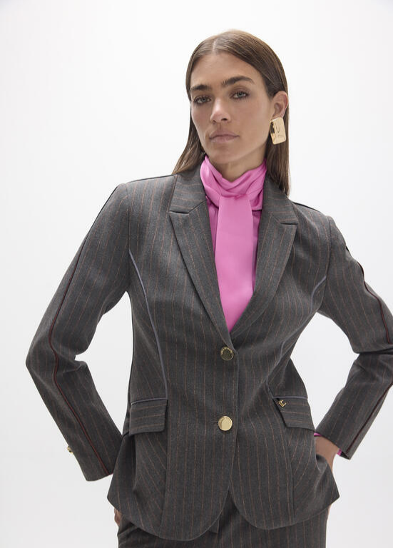 BLAZER CINTADO DE RISCA DIPLOMÁTICA - LOLA CASADEMUNT