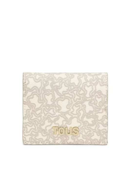 CARTEIRA PEQUENA KAOS MINI LINES BEGE - TOUS