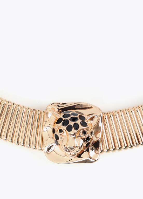 GARGANTILHA DOURADA COM LEOPARDO LC - LOLA CASADEMUNT