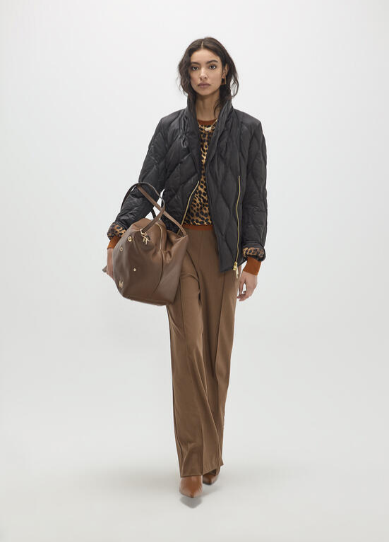 PARKA ACOLCHOADA COM FECHO E CINTO LC - LOLA CASADEMUNT
