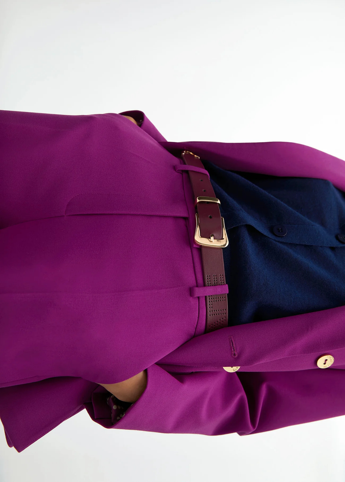 CINTO EM ECOPELE BORDEAUX - LOLA CASADEMUNT