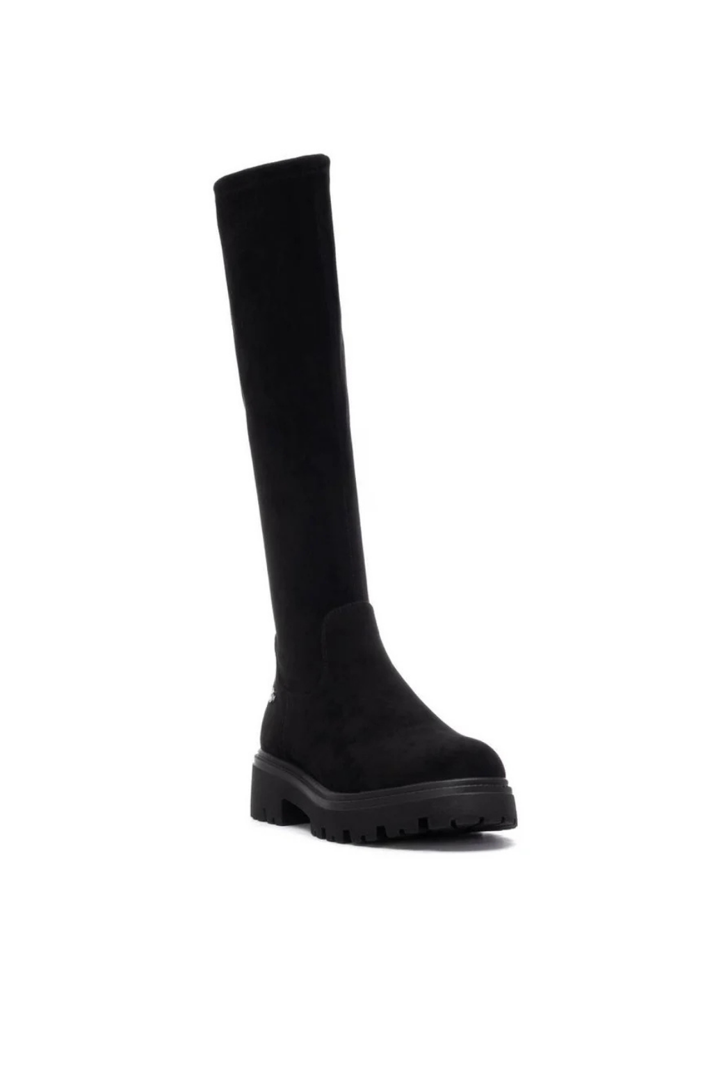 BOTA CANO ALTO RASO EM CAMURÇA MACIA - XTI shoes