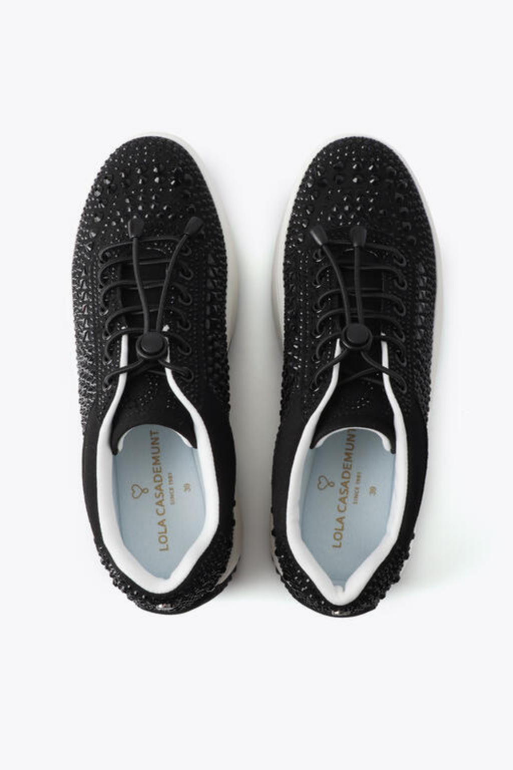 TÉNIS DE PLATAFORMA COM STRASS BRILHO - LOLA CASADEMUNT