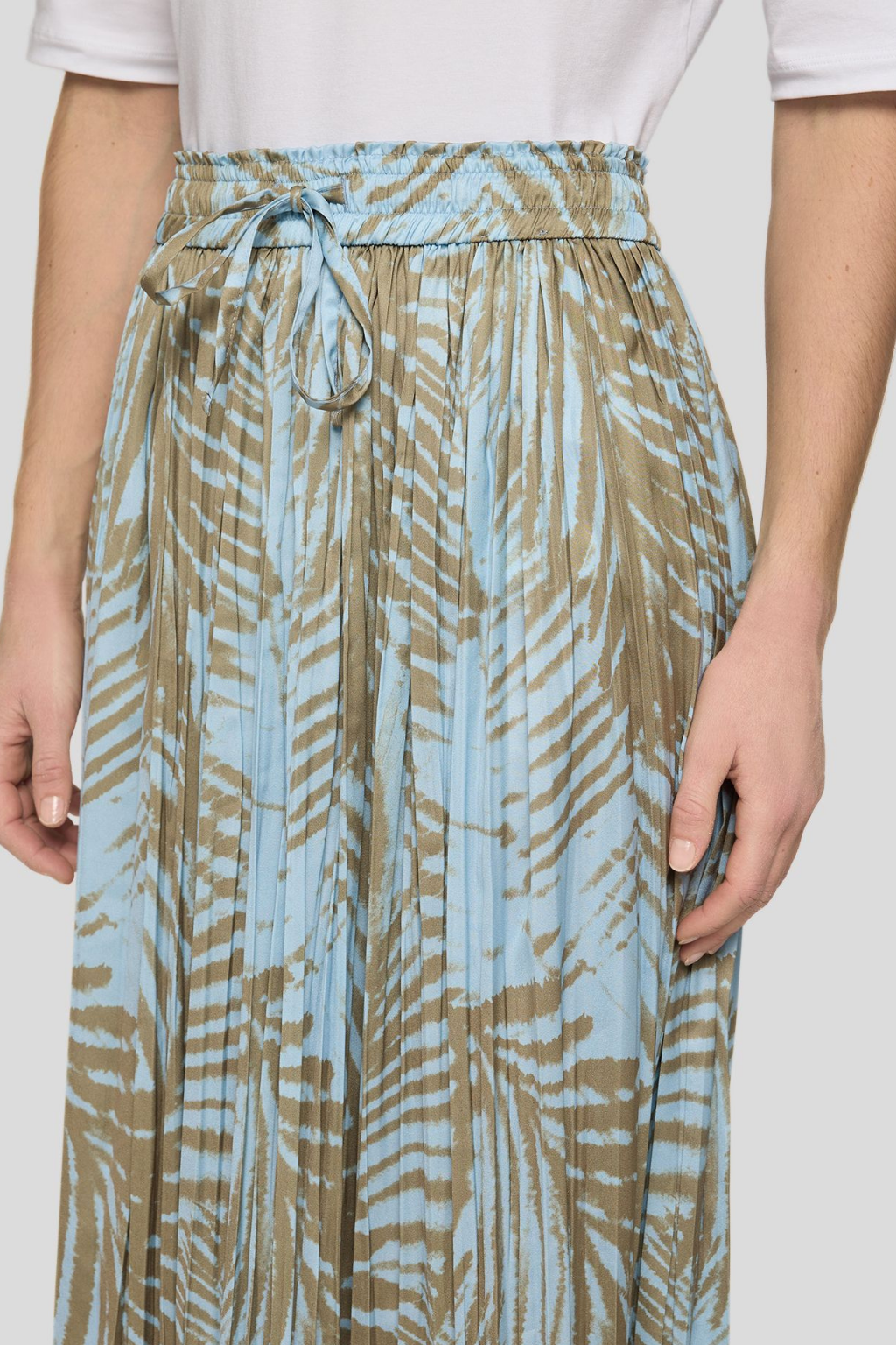 SAIA PLISSADA COM TEMA DE PALMEIRA - RABE