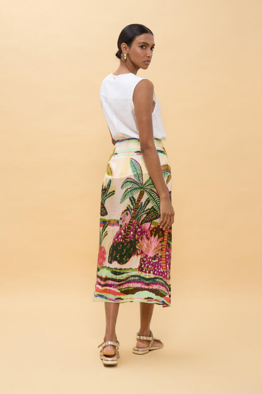 SAIA COM ESTAMPADO TROPICAL - LOLA CASADEMUNT