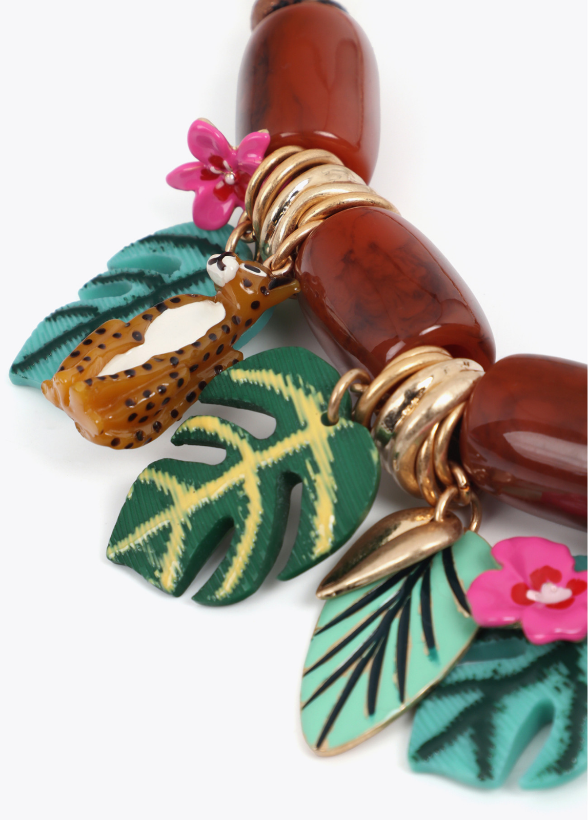 COLAR CURTO COM CHARMES TROPICAIS - LOLA CASADEMUNT