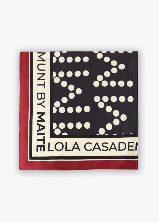 LENÇO MULTICOLORIDO 90x90CM BY MAITE - LOLA CASADEMUNT