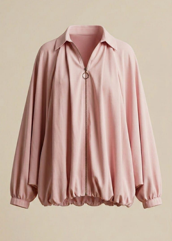 BOMBER OVERSIZE COM MANGA REGLAN E FECHO - ALIBY
