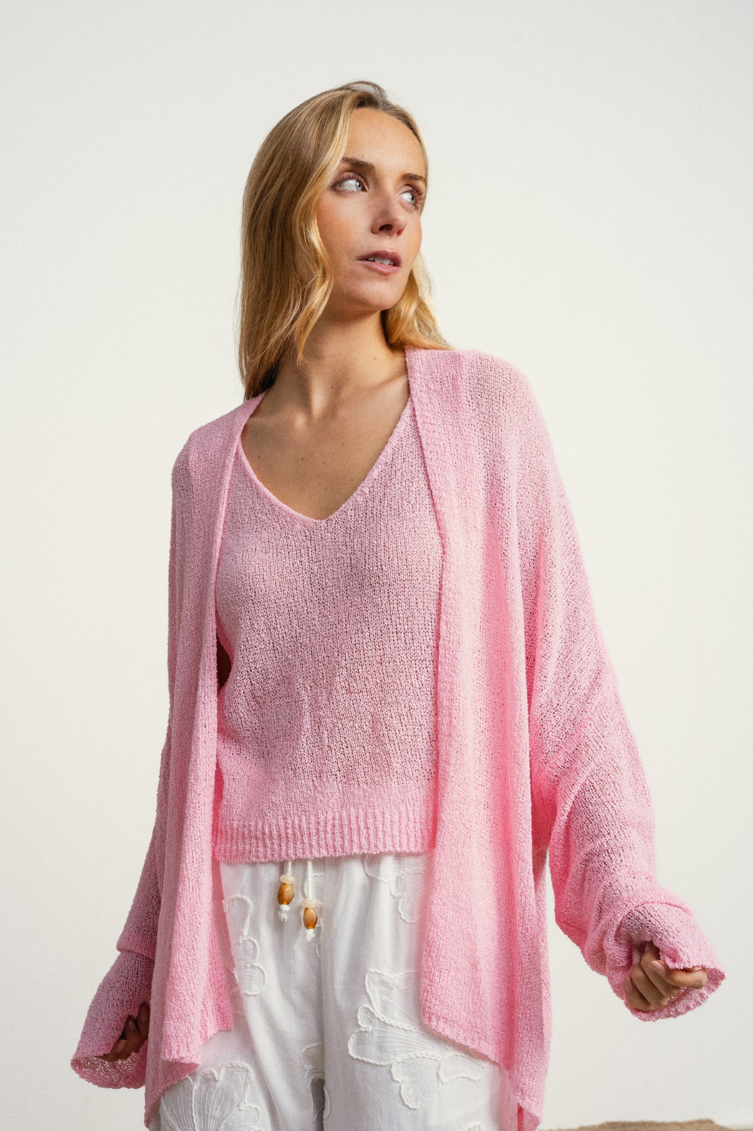 CASACO SOLTO TIPO CROCHÉ - SMF