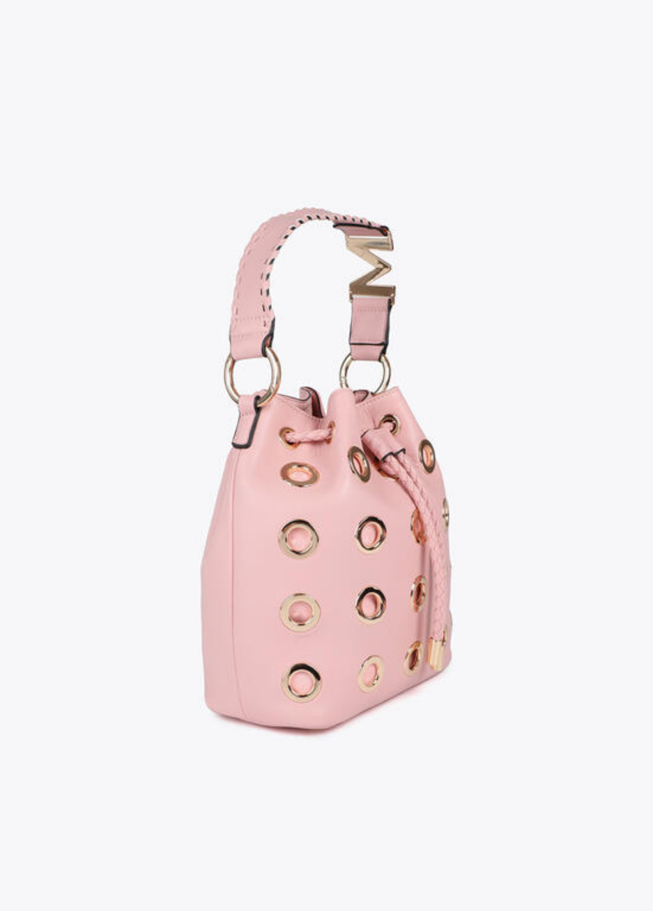 BUCKET BAG COM ILHÓS DOURADAS - LOLA CASADEMUNT BY MAITE