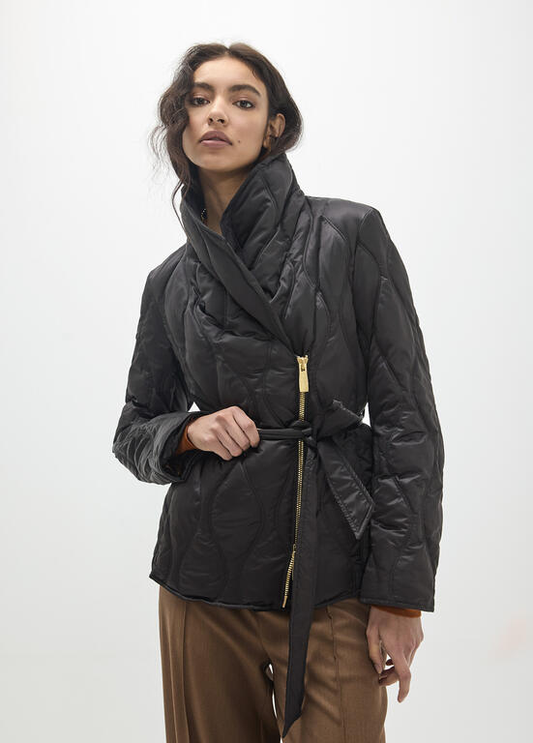 PARKA ACOLCHOADA COM FECHO E CINTO LC - LOLA CASADEMUNT