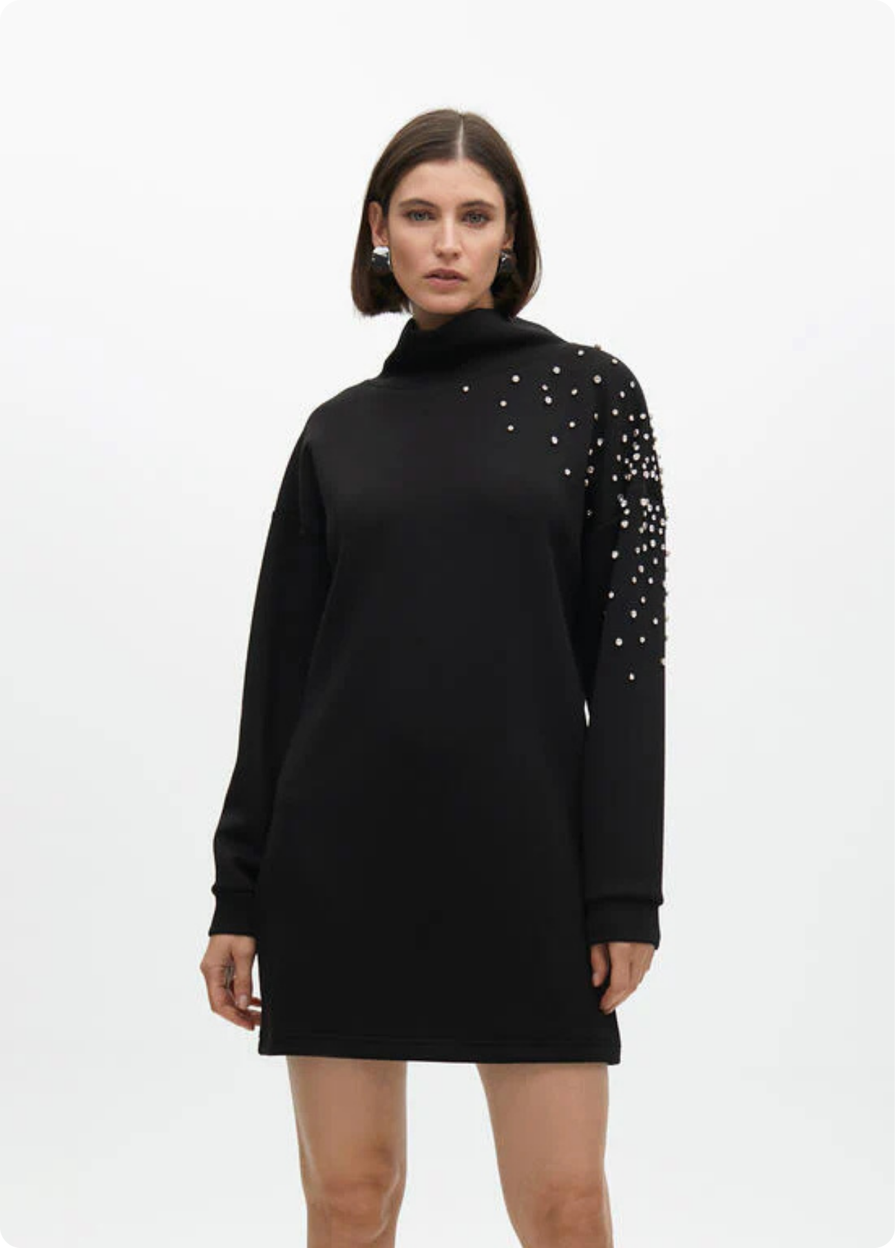 VESTIDO DETALHE EM PEDRARIA - LOLA CASADEMUNT