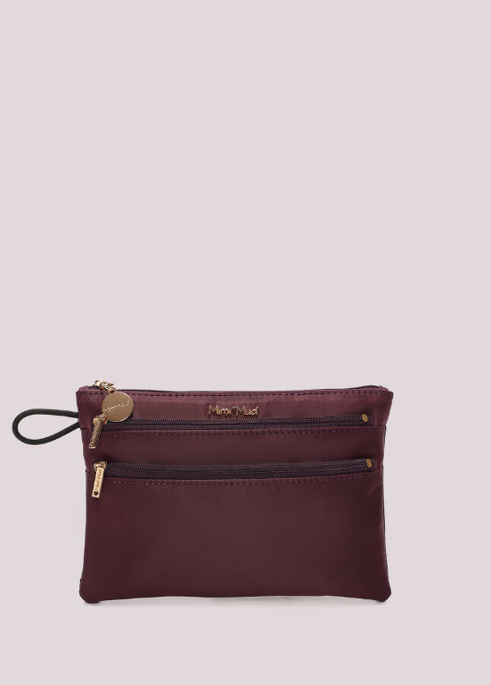 PORTA-MOEDAS EM NYLON COM ZIPPERS - MIMI MUA