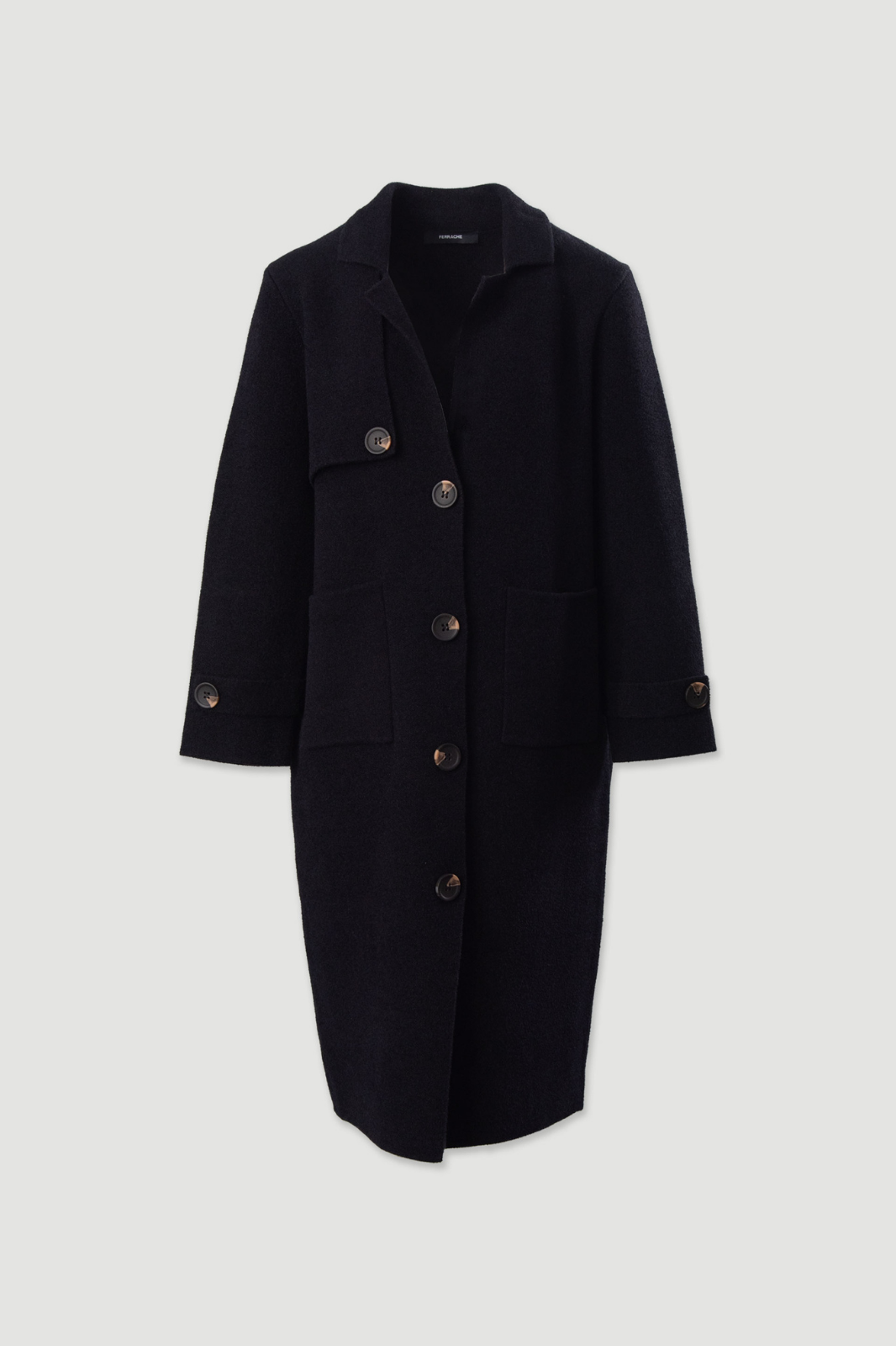 CASACO DE MALHA COMPRIDO CONTEMPORÂNEO - FERRACHE